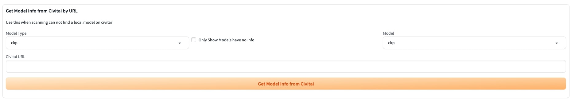 Get Model Info from Civitai by URL Get Model Info from Civitai by URL