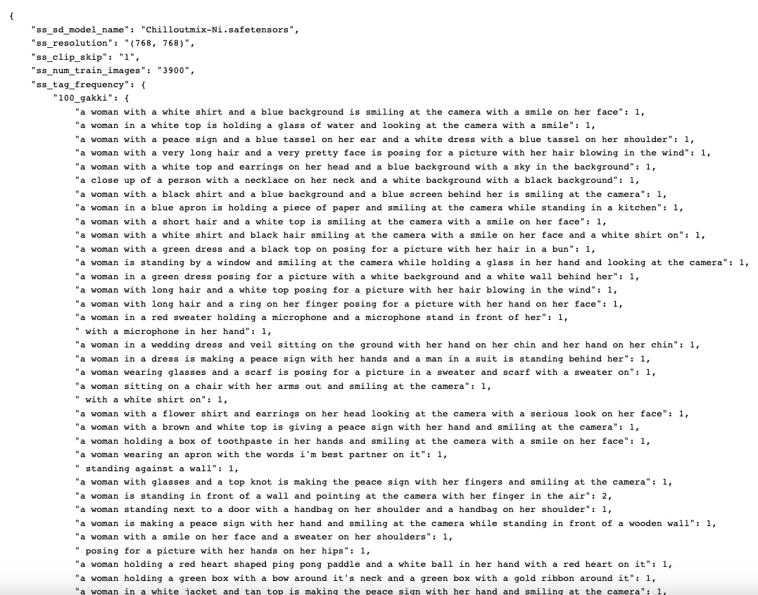 internal metadata