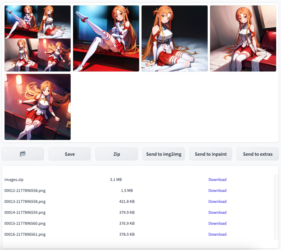 Stable Diffusion web UI 結果 Stable Diffusion web UI 結果