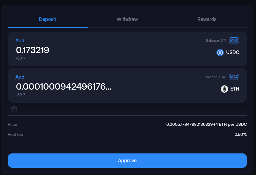 Mute.Switch Add Liquidity