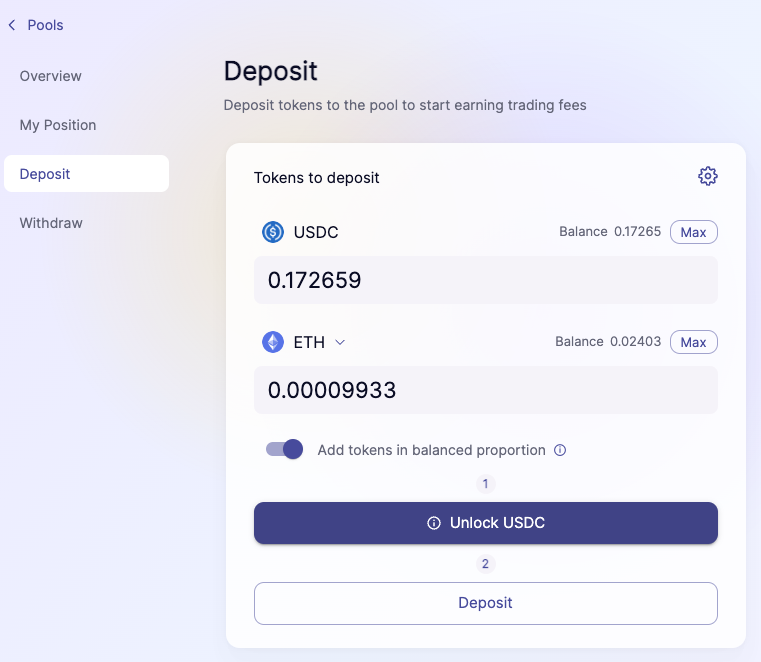 SyncSwap Deposit