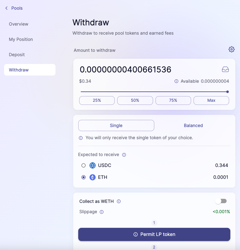 SyncSwap Withdraw
