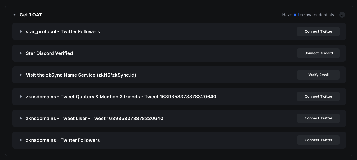 zkSync Name Service Galxe