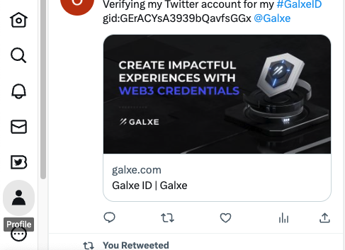 Galxe Connect Twitter