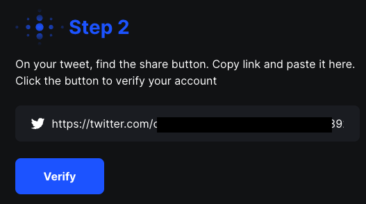 Galxe Connect Twitter Verify