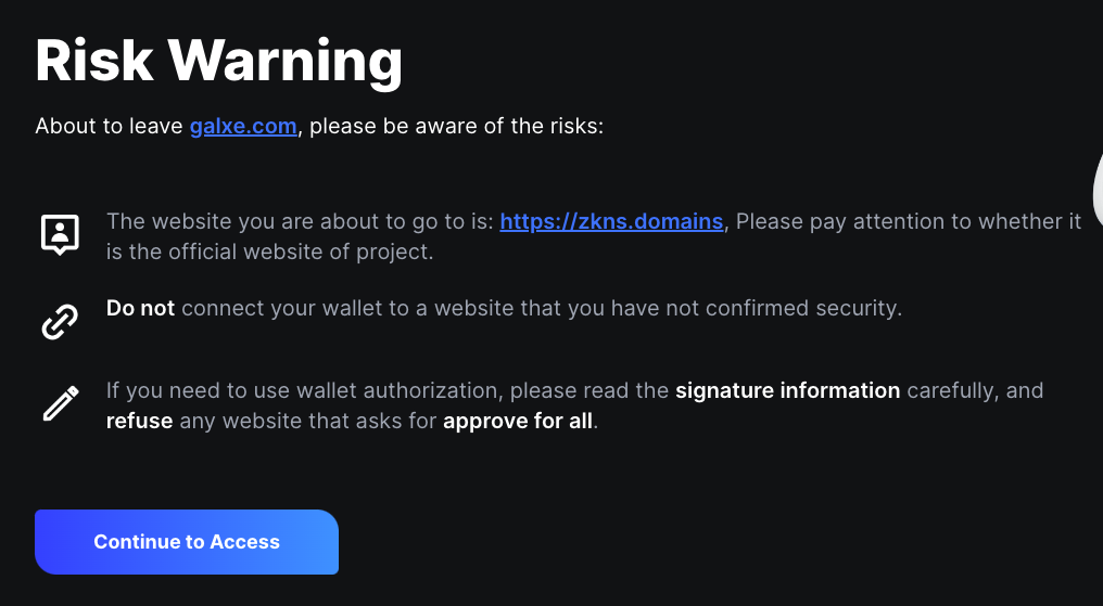 zkSync Name Service Visit
