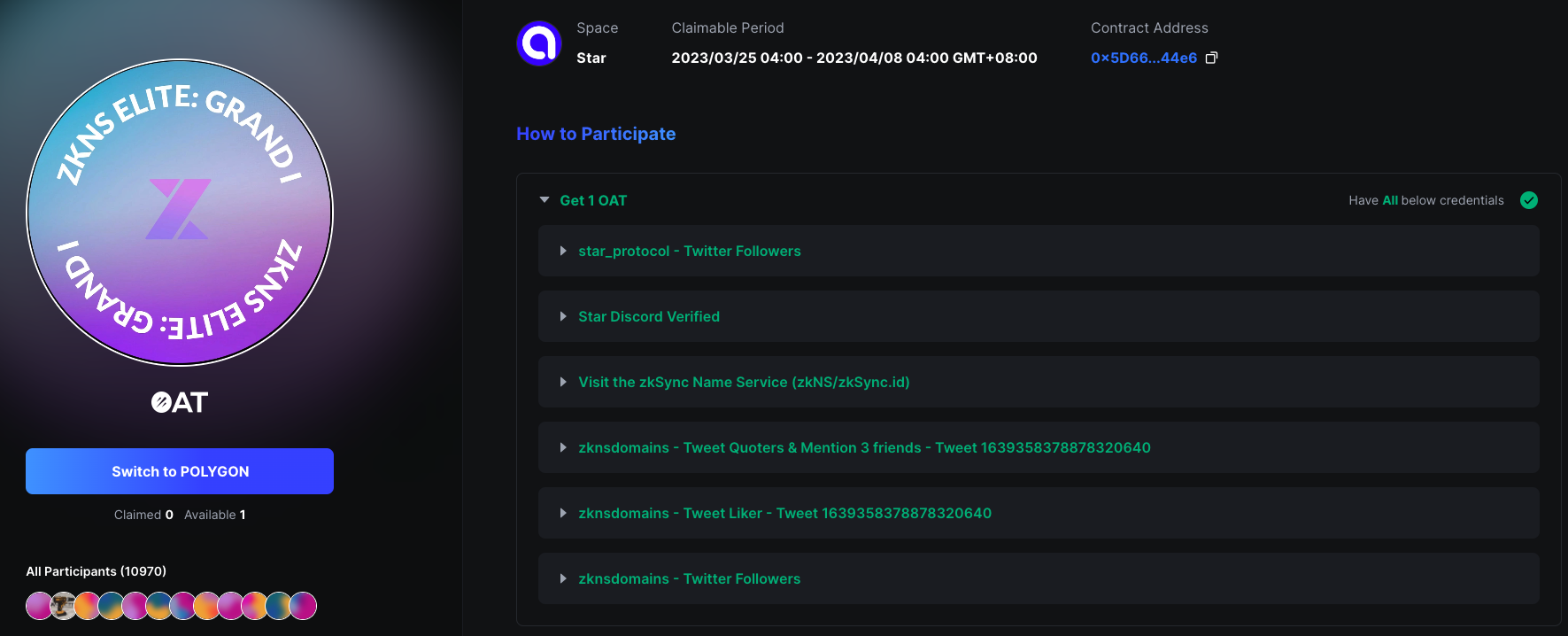 zkSync Name Service Verify